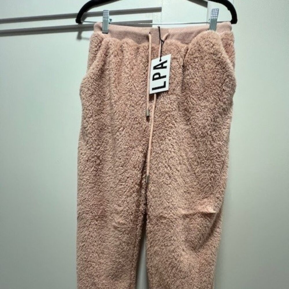 LPA Pink Sherpa Pants
